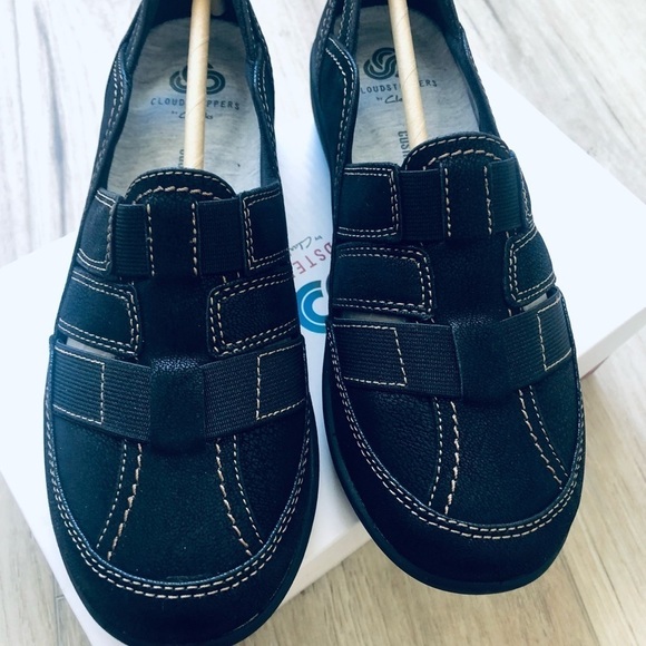 CLARKS Cloud Steppers Shoes Women’s Size 5.5 M Black - Picture 6 of 12